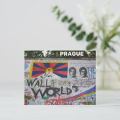 Carte Postale Lennon Wall Prague République tchèque Voyage (Debout devant)