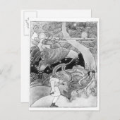 Carte Postale L'énorme chêne coupé (Devant / Derrière)