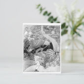 Carte Postale L'énorme chêne coupé (Debout devant)