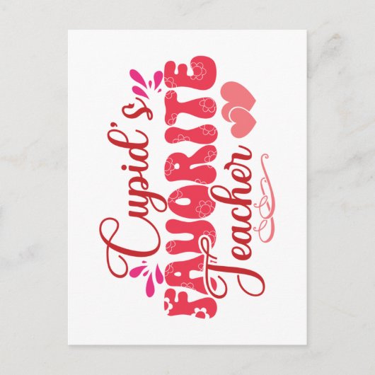 Carte Postale L'enseignant favori de Cupid (Devant)