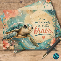 Lent et constant est toujours courageux Inspirant