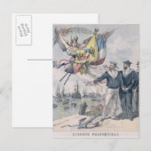 Carte Postale L'Entente franco-russe (Devant / Derrière)