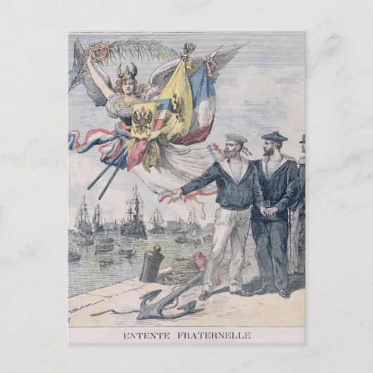 Carte Postale L'Entente franco-russe (Devant)