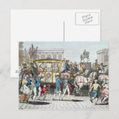 Carte Postale L'entrée de Louis XVI à Paris (Devant / Derrière)