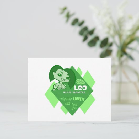 Carte postale Leo (Debout devant)