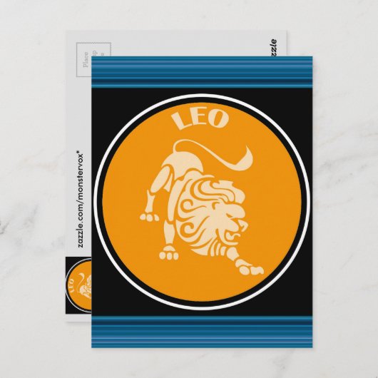 Carte postale Leo (Devant / Derrière)