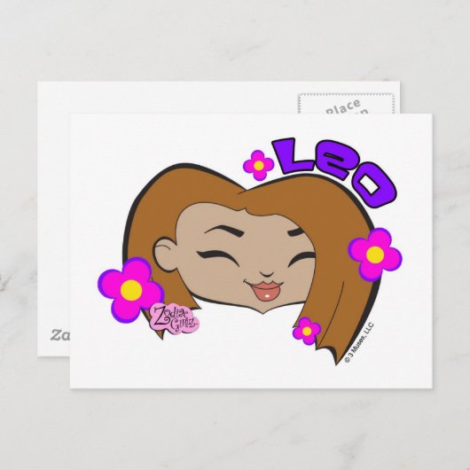 Carte postale Leo (Devant / Derrière)