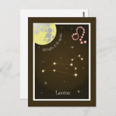 Carte Postale Leo 23 luglio al 22 agosto (Devant / Derrière)