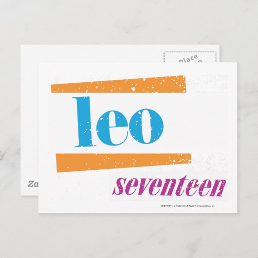 Carte Postale Leo Aqua (Devant / Derrière)