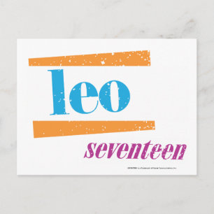Carte Postale Leo Aqua