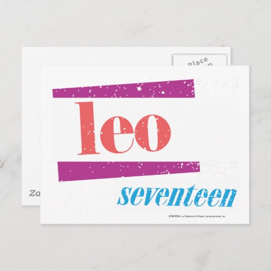 Carte Postale Leo Pink (Devant / Derrière)