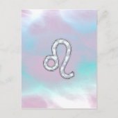 Carte Postale Leo Zodiac Connexion Pastels Style Nacre Imprimer (Devant)