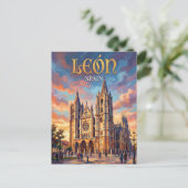 Carte Postale León Espagne (Debout devant)