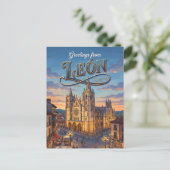 Carte Postale León, Espagne Espagne (Debout devant)