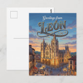 Carte Postale León, Espagne Espagne (Devant / Derrière)