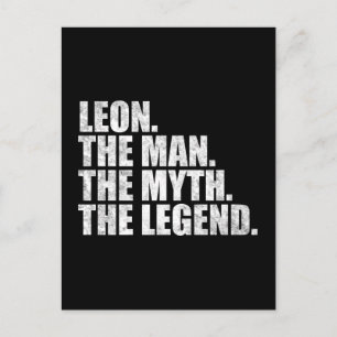 Carte Postale Leon nom, Leon L'Homme Le Mythe La Légende