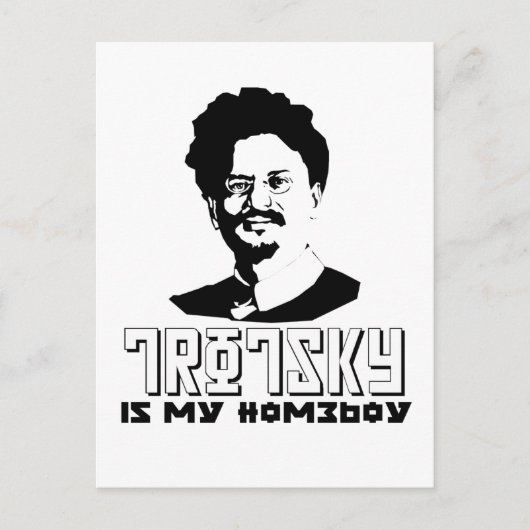 Carte Postale Leon Trotsky est mon petit garçon (Devant)