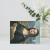 Carte Postale Léonard de Vinci Mona Lisa (Debout devant)