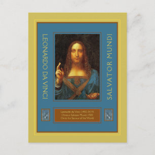 Carte postale Leonardo da Vinci 1500 Salvator Mund