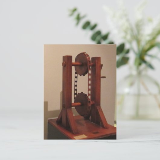 Carte Postale Leonardo Da Vinci Design (Debout devant)