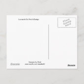 Carte Postale Leonardo Da Vinci Design (Dos)