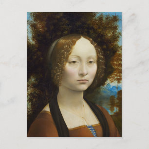 Carte Postale Leonardo da Vinci Ginevra de' Benci