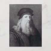 Carte Postale Leonardo da Vinci, gravé par Raphael (Devant)
