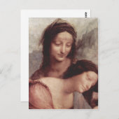 Carte Postale Leonardo da Vinci Hl. Anna selbdritt, Szene : Hl.  (Devant / Derrière)