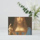 Carte Postale Leonardo Da Vinci Jesus Salvator Mundi (Debout devant)