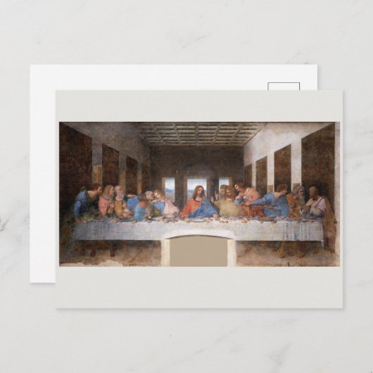 CARTE POSTALE : LEONARDO DA VINCI : LE DERNIER FOU (Devant / Derrière)