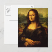 Carte Postale Leonardo Da Vinci - Mona Lisa (Devant / Derrière)