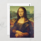 Carte Postale Leonardo da Vinci - Mona Lisa (Devant / Derrière)