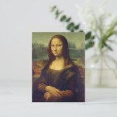 Carte Postale Leonardo da Vinci - Mona Lisa Peinture (Debout devant)