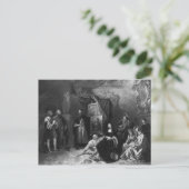 Carte Postale Leonardo da Vinci peint la Gioconda (Debout devant)