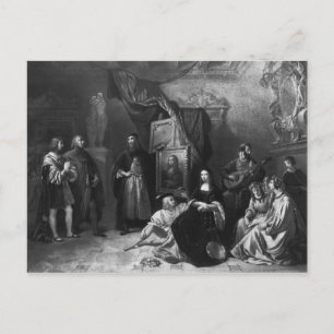 Carte Postale Leonardo da Vinci peint la Gioconda