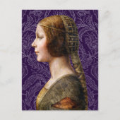 Carte Postale Leonardo da Vinci Portrait La Bella Principessa (Devant)