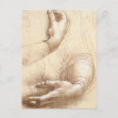 Carte postale Leonardo-Study-of-hand (Devant)