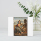 Carte Postale Leonardo Vinci - La Vierge et l'Enfant avec Sainte (Debout devant)