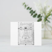 Carte Postale Leondardo Da Vinci Proportion Homme (Debout devant)