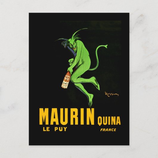 Carte Postale Leonetto Cappiello Maurin Apertif Publicité (Devant)