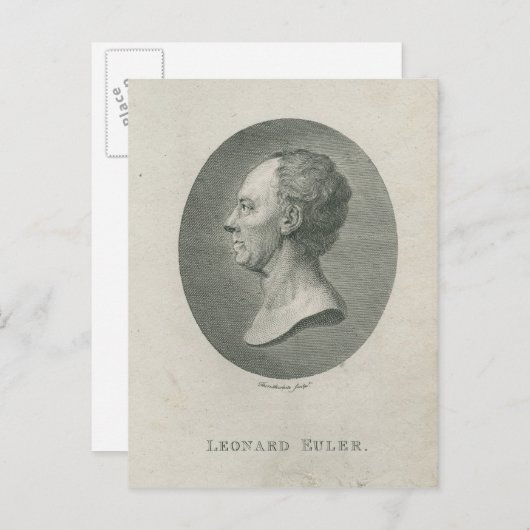 Carte Postale Leonhard Euler (Devant / Derrière)