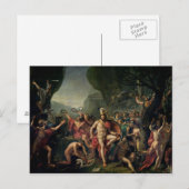 Carte Postale Léonidas à Thermopylae, 480 avant JC, 1814 (Devant / Derrière)