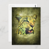 Carte Postale Leopard (Devant / Derrière)
