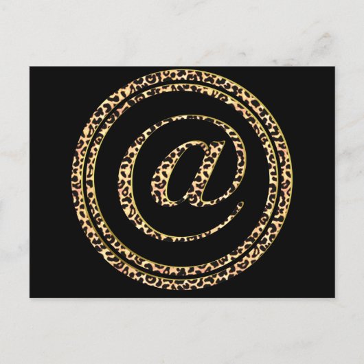 Carte Postale Leopard @ (Devant)