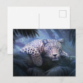 Carte Postale Leopard de la jungle mystique (Devant / Derrière)