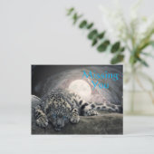 Carte Postale Leopard De Neige Qui Vous Manque (Debout devant)