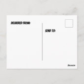 Carte Postale Léopard des neiges avec chapeau d'anniversaire (Dos)