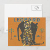 Carte Postale Leopard et Panther (Devant / Derrière)