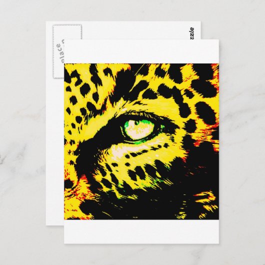 Carte Postale Léopard Eye (Devant / Derrière)