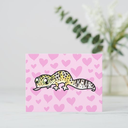 Carte Postale Leopard Gecko Love (Debout devant)